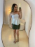 Cropped Crepe Feminino Sem Alça