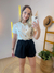 Short Linho Feminino Com Elástico Na Cintura - Flora Boutique