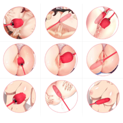 VIBRADOR DUPLO DE FLOR SOBE E DESCE - Com estimulador na internet