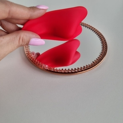 VIBRADOR DE CALCINHA FORMATO DE CORAÇÃO - Topa? Boutique Sensual