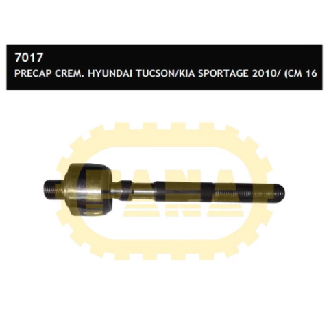 Precap cremallera Tucson (cm 16 X 1,5 - Embrague 16 X 1,5 - L175.4)