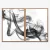Quadro Abstrato Linhas Pretas kit duas telas