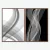 Imagem do Quadro Abstrato Linhas Pretas e Brancas kit duas telas