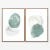 Quadro Abstrato Brush Verde e Cinza kit duas telas na internet