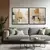 Quadro Abstract Earthy Stains kit duas telas - comprar online
