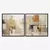 Quadro Abstract Earthy Stains kit duas telas - Wy Quadros Decorativos