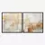 Quadro Abstract Golden Spots kit duas telas - Wy Quadros Decorativos