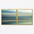 Quadro Mar e o Horizonte Abstrato kit duas telas - comprar online
