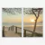 Quadro Mariscal Bombinhas Nascer do Sol por Ale Gazola kit 2 telas - Wy Quadros Decorativos