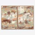 Quadro Peachy Abstract por Karine Tonial kit duas telas