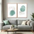 Quadro Abstrato Brush Verde e Cinza kit duas telas - comprar online