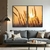 Quadro Capim Golden kit duas telas - comprar online