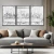 Quadro Santa Ceia Linhas Preto e Branco kit três telas - comprar online