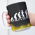 Caneca fundo preto evolução