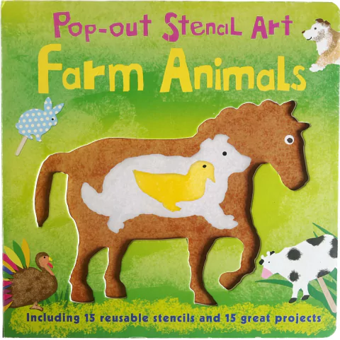 Pop - Out Stencil Art: Farm Animals - Immediate stock!