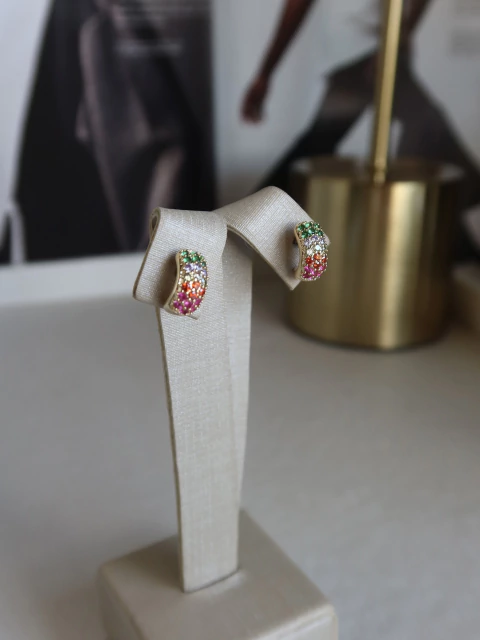Argola Tarracha Rainbow P