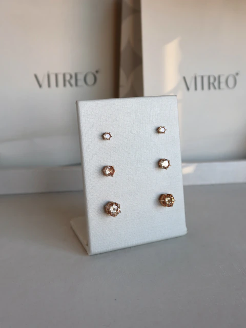 Brinco Trio Champagne - Gold
