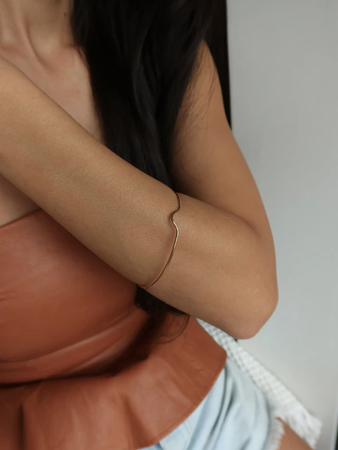 Bracelete Contorno - Dourado