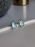 Brinco Gota Fosca Azul - Ródio