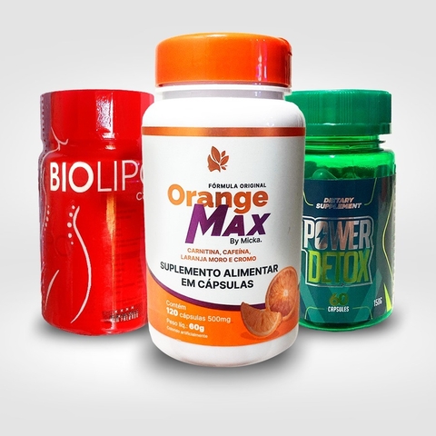 COMBO MICKA: BIOLIPO CAPS + ORANGE MAX +POWER DETOX