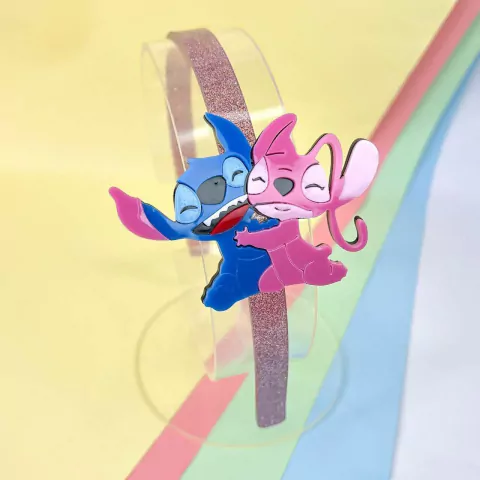 Tiara acrílica Lilo & Stitch - comprar online