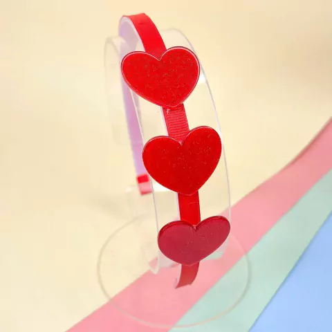 Tiara acrílica coração - comprar online