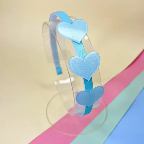 Tiara acrílica coração - comprar online