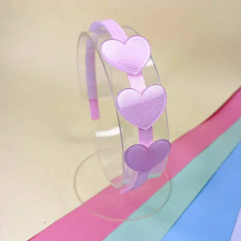 Tiara acrílica coração - comprar online