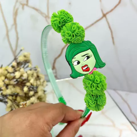 Tiara pompom Divetidamente