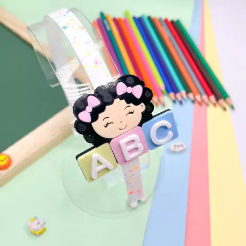 Tiara escolar acrílica