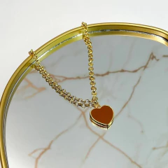 Colar Amor Color – Marrom Claro