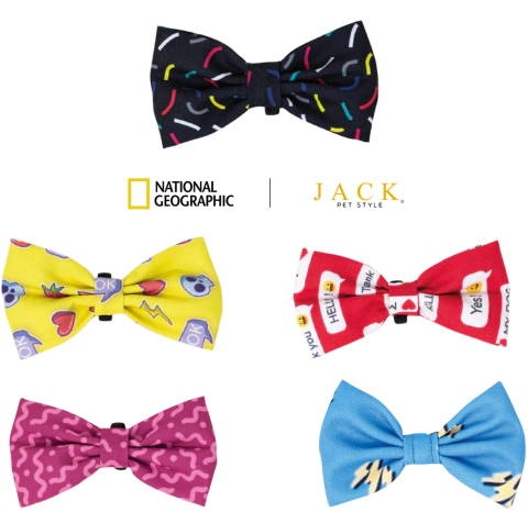 Collar Con Moño Para Perro Jack Pet Style Con Cintilla Reforzada, Costuras De Refuerzo En Forma De Zigzag Y Herraje De Acero Reforzado Con Punto De Soldadura