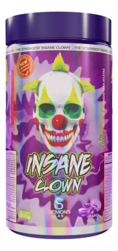 Pré Treino Insane Clown 350g Pre Workout - Demons Lab Sabor Grape - Yamato Produtos Naturais