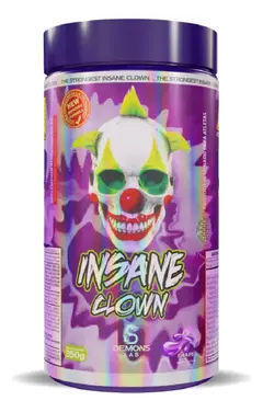 Pré Treino Insane Clown 350g Pre Workout - Demons Lab Sabor Grape