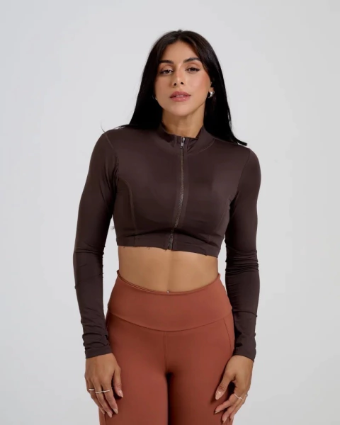 Casaco Cropped poliamida