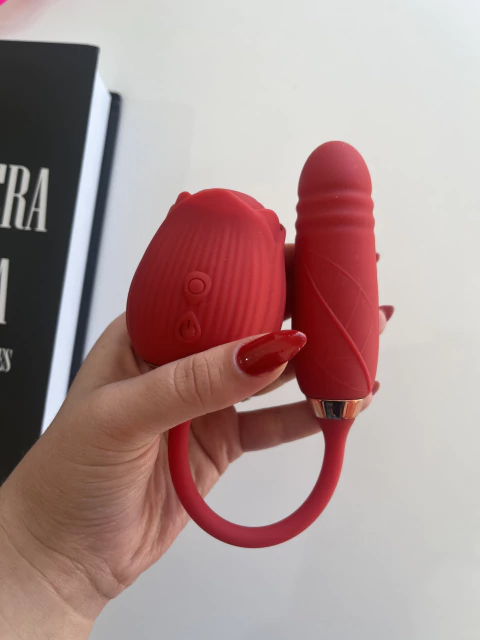 Vibrador Duplo Rosa 10 modos de vibração USB - comprar online