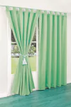 JUEGO DE CORTINAS LARGAS DE TROPICAL MECANICO MEDIDA DE CADA PAÑO 1,50 X 2,10 C/U. ART. 125
