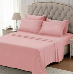 JUEGO DE SABANAS 2 1/2 PLAZAS LISAS 600 HILOS en internet