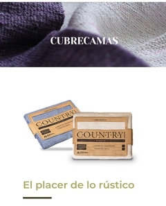 COLCHAS RUSTICAS DE ALGODON DE 2 1/2 PLAZAS