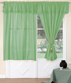 JUEGO DE CORTINAS CORTAS DE TROPICAL MECANICO MEDIDA DE CADA PAÑO 1,50 X 1,50 C/U. ART. 301 en internet