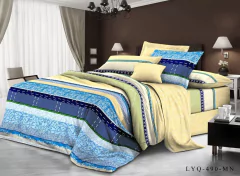 ACOLCHADO ESTAMPADO DE 1 1/2 PLAZA , DOBLE FAZ. BIEN GORDO