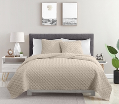 COVER LISO 2 1/2 PL./QUEEN MICROMATELASEADO CON 2 FUNDAS DE ALMOHADON en internet