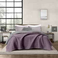 COVER 2 1/2 PLAZAS DOBLE FAZ , REVESIBLE . MICROMATELASEADO - comprar online