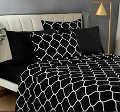 JUEGO DE SABANAS DE 2 1/2 PLAZAS LOVE & HOME DE 6 PIEZAS