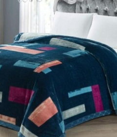 FRAZADAS TRIPLES DE 2 1/2 PLAZAS , PIEL Y CORDERITO - tienda online