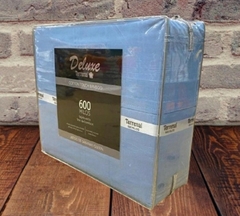 JUEGO DE SABANAS QUEEN 600 HILOS LISAS LABRADAS - comprar online
