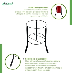 Suporte Para Extintor de 8 à 12 Kg - Preto - Itaqualy