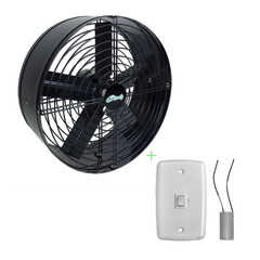 Exaustor Ventilador Industrial 50 Cm Preto