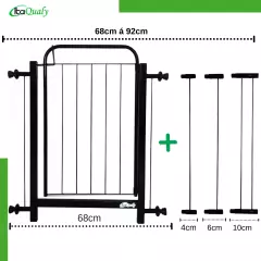 Portão Grade Para Cachorro Pet Bebê Porta De 68cm A 92cm na internet