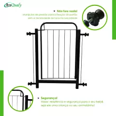 Portão Grade Para Cachorro Pet Bebê Porta De 68cm A 92cm na internet